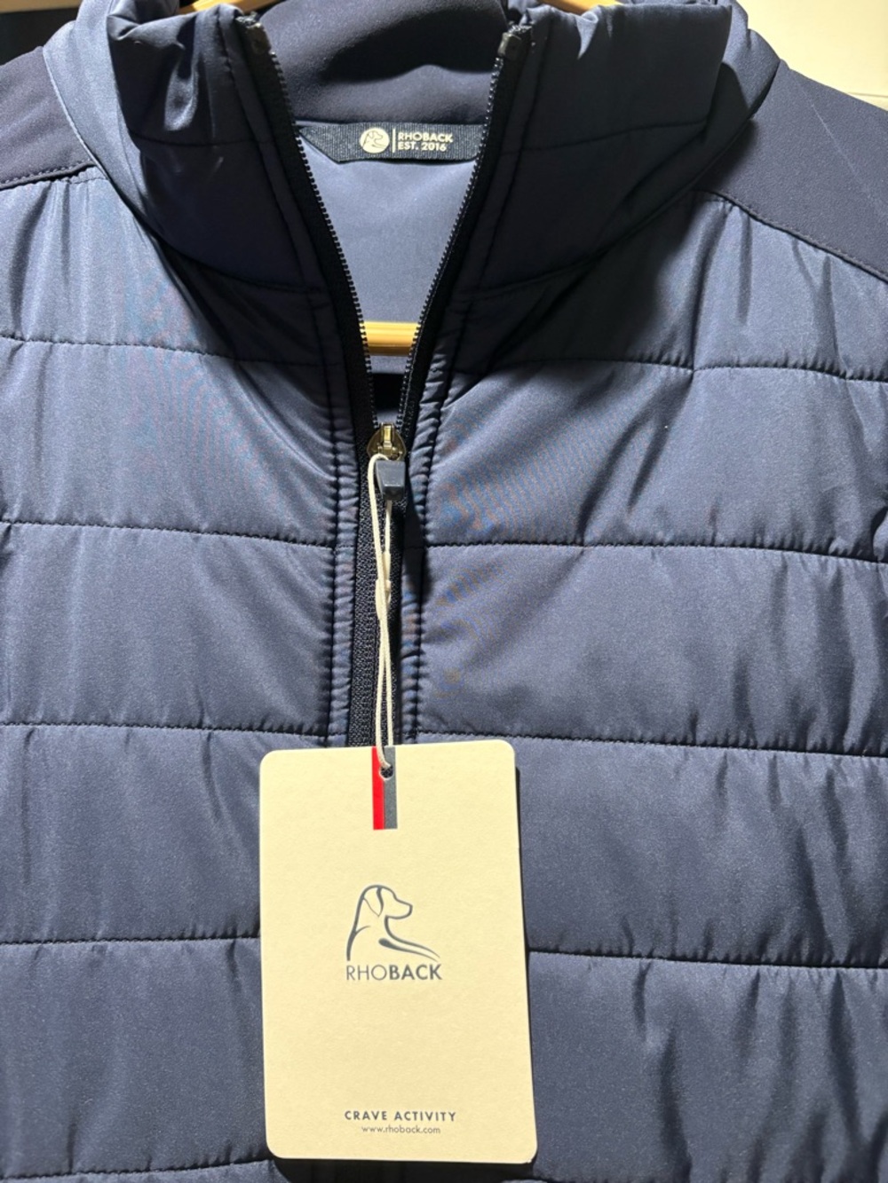 Rhoback Navy Quilted Fulton Vest
